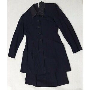 Taurus II Womans Size 4 Petite Evening Suit Jacket Dark Blue long sleeve